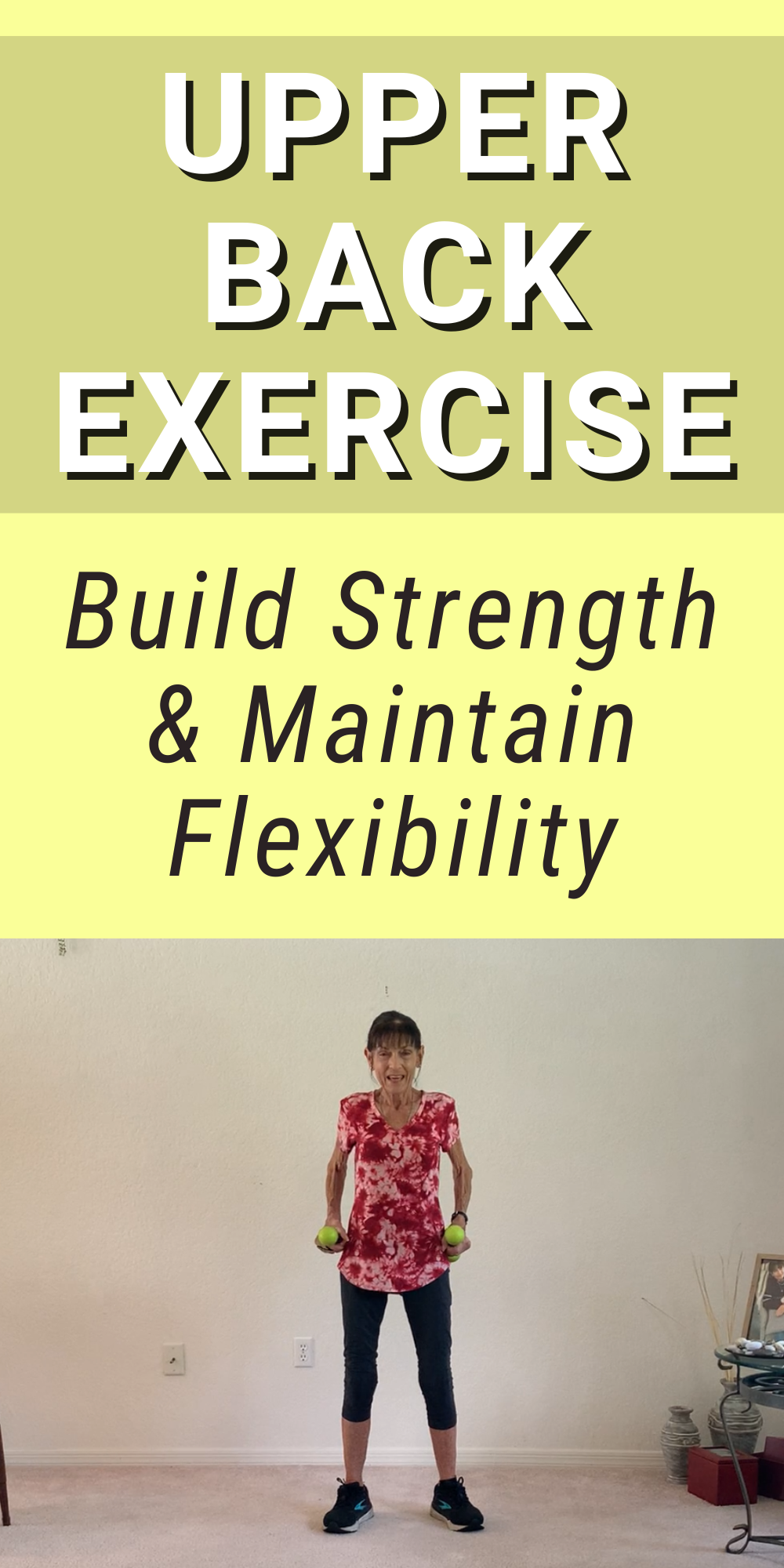 Upper Back Exercises For Seniors - Fitness With Cindy