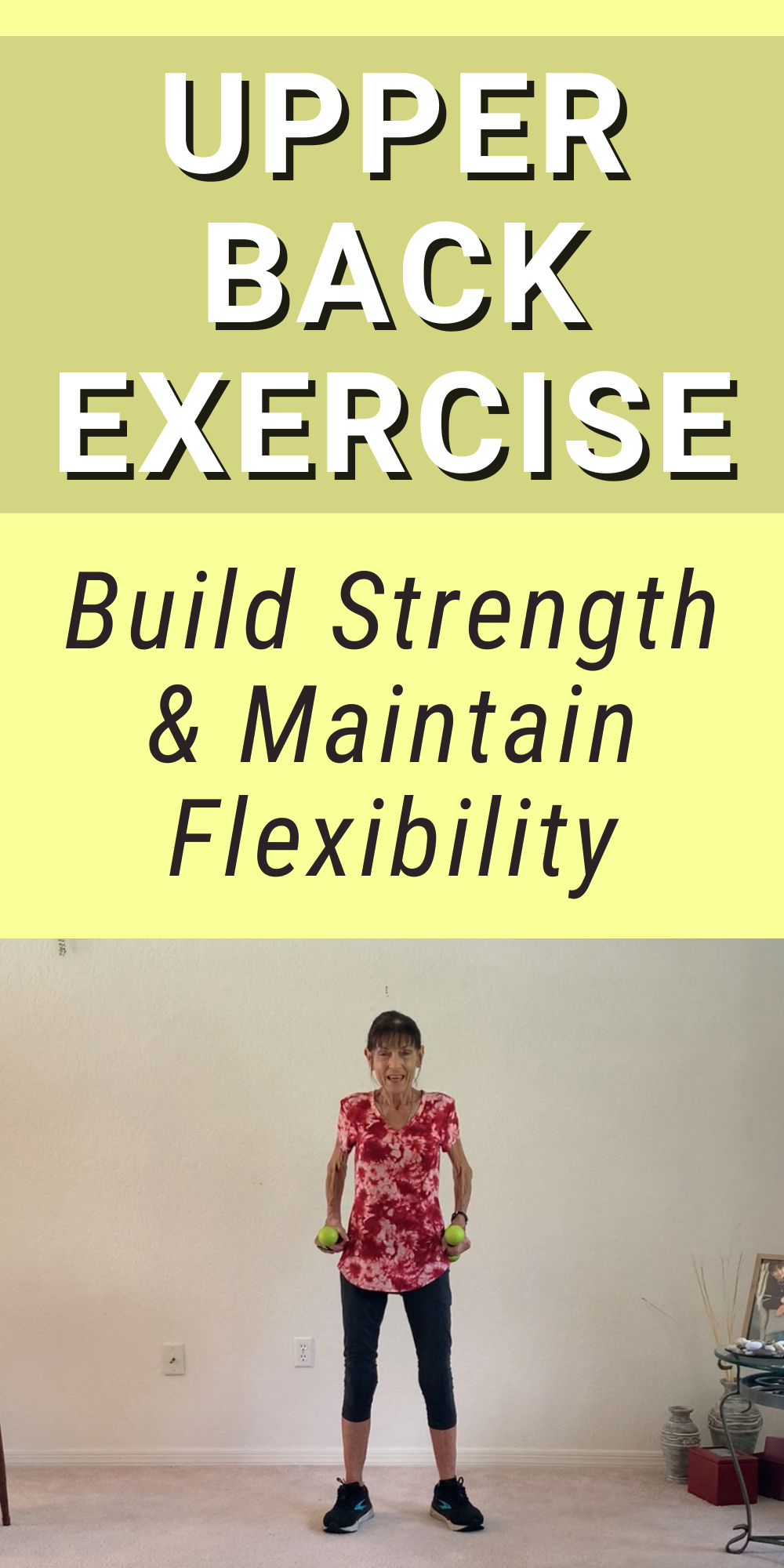 Upper Back Exercises For Seniors Fitness With Cindy