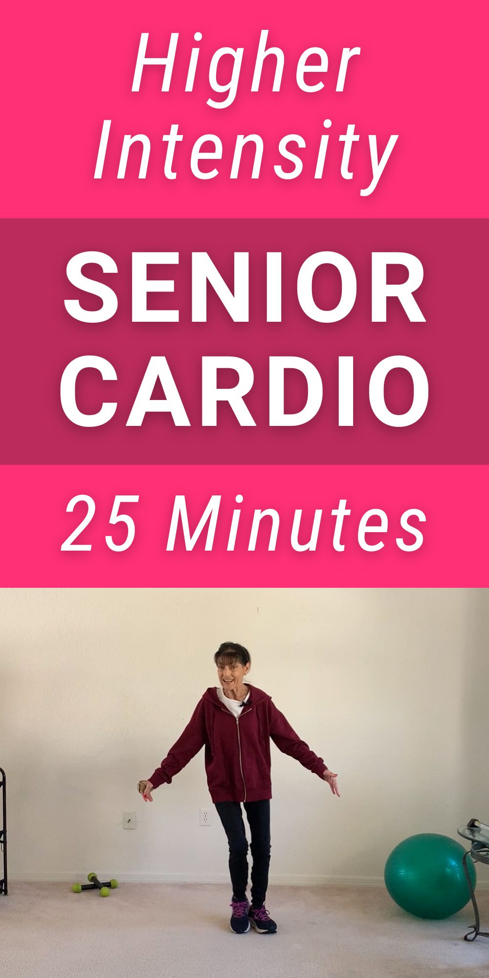 higher intensity cardio workout for older adults