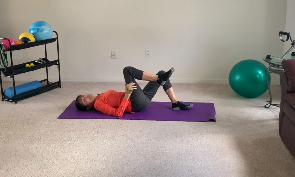 post-workout stretches on the mat